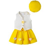 Abiti Di San Valentino Per Neonata 2 Pezzi Set Di Vestiti Morbidi E Comodi Abito Con Maniche Lunghe E Stampa A Cuori Con Cerchietto Il Mio Primo San Valentino 0-18 Mesi Abito Per Neonata Costume