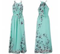 Abiti Donna Lunghi Estivi Eleganti Taglie Forti Morbidi Fantasia Chic Donna Abito Lungo Estivo Elegante Stampa Tropicali Casual Spiaggia Vacanza Festa Cocktail Cerimonia
