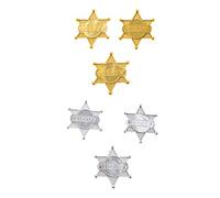 Abiti e Maschere Sei Stelle Sceriffo Cowboy in plastica