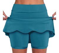Abiti formali da donna Sportivi casual tinta unita stampati vita media ondulati pantylottes maxi abiti per le donne, blu cielo, S
