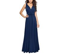 Abiti in Cotone per Donna UK Abito Avvolgente Lungo Abiti Multiuso per Damigelle d'Onore Abito da Sposa per Donne S XL Alla Moda e Atmosferico Elegante Fluido, Bu2, XL