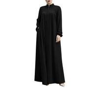 Abiti musulmani da donna e islamico Medio Oriente Musulmano Monopezzo Maxi Abaya Abito a Maniche Lunghe Islamic Prayer Dress Muslim Dresses One-Piece Abito da preghiera per Abaya