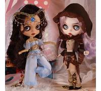 Abiti per bambole ICY DBS Blyth Principessa Jasmine Abito da fiaba con copricapo 1/6 BJD Ob24 Anime Girl bratz