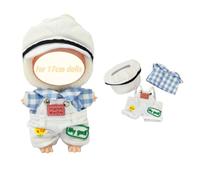 Abiti per Labubu - Costume da marinaio per Big into Energy Labubu - Set di 3 tute con cappello da marinaio e camicia, per bambole da 17 cm (marinaio bianco)