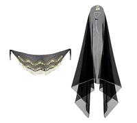 Abiti per oche da portico | Bandana con paillettes Abiti per statua di cemento, statua decorativa di animali primaverili accessori per vestire decorazioni artistiche per giardino all'aperto