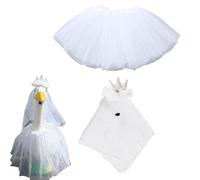 Abiti per oche da veranda - Abbigliamento per oche da giardino, statuetta da giardino portatile con abito da sposa per decorazione esterna su prato cortile terrazza e giardino