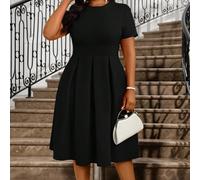 Abiti per signore eleganti per ufficio, feste, Capodanno, vacanze, spiaggia, matrimoni come ospite, abiti casual da donna per il business, abiti da cerimonia. 0XL,1XL,2XL,3XL,4XL,5XLColore unicoTessut