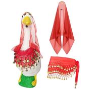Abiti per statua portico, abiti pasquali da oche portici - paillettes Bandana Duck Abiti per statua di cemento,Accessori per statua di animali primaverili decorativi decorazione arte per prati