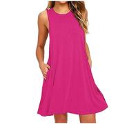 Abiti Prendisole Spiaggia Donna Copricostume Mare Eleganti Comodi Cotone Abiti Prendisole Vestito Spiaggia Offerte Senza Maniche Taglie Forti Vestiti Estivi Curvy Leggero Copricostume Casual Abito