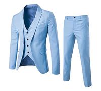 Abiti Uomo Completo da Uomo per Affari di Tinta Unita Matrimonio Business Formale Suit Completi Abito da Lavoro Blazer Giacche Classico Pantaloni Elegante Cerimonia Giacca Party Wedding 2 Pezzo Suit