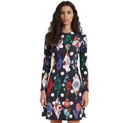 Desigual Dublin Abito a Matita Donna Nero XL Midi Viscosa