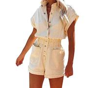 Abito a Pantalone Elegante Completo Corta Palazzo Libero Femminile Giallo Laterali Carta Autunnali Arancione Cresima Oliva Spalline Chic Pantapalazzo Imbottita Un Skinny Stilose