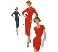 Abito Aderente Vintage Anni '50, Giacca, Rockabilly - Bust=36” (91cm)