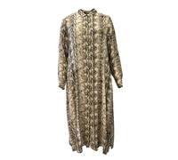 Abito Animali Stampato Decalogo Marrone Marina Rinaldi Donna NWT