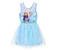 Abito bambina Disney Frozen vestitino stampato con gonna tulle brillantini 4064