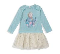 Abito bambina Disney Frozen vestitino stampato con gonna tulle brillantini 5692