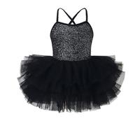 Abito Bambina-Elegante Abito da Ballo per Ragazze, Senza Maniche, tutù, Costume da Spettacolo di Balletto per Saggi E Feste