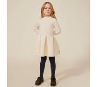 Abito bimateriale a maniche lunghe Beige 3 anni - 94 cm Tinta unita