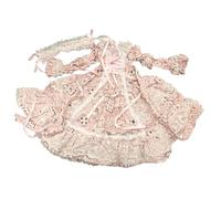 Abito Bjd Elegante Adatto Per L Per Fotografia Con Prop,Rosa 35cm | dettagli stile principessa, aspetto completo del personaggio, tessuto tessile solido, pezzo da display per collezionisti