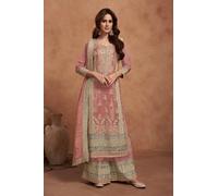 Abito Bollywood indiano Salwar Kameez Party Wear Designer pronto per il matri...