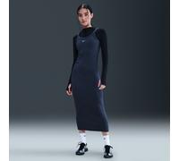 Abito canotta aderente con mini-costine Nike Chill Knit - Donna - Blu L (IT 48-50)