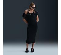 Abito canotta aderente con mini-costine Nike Sportswear Chill Knit - Donna - Nero XS (IT 36-38)