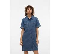 Abito chemisier in denim Blu S Tinta unita