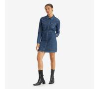 Abito chemisier in denim Blu S Tinta unita
