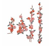 Abito Cheongsam cinese retrò a maniche lunghe con fiori ricamati for spettacoli ed eventi(XY757808pink)