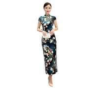 Abito Cinese da Donna - Abito Qipao di Moda Abito da Donna Tradizionale Cinese di Seta Moderna Abiti Moderni Cheongsam Abiti Eleganti Abito da Festa Nuziale,Stile A,M