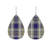 Abito colorato Livingston in tartan scozzese Cork, contea (distretto) Orecchini da donna in tartan a forma di goccia d'acqua Accessori alla moda