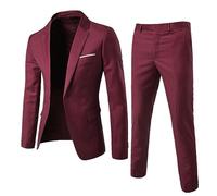Abito Completo Uomo Elegante 2 Pezzi Suit Regular Fit Giacca Party Wedding Completo Da Uomo Sartoriale Con Bottoni Blazer Gilet Pantaloni Sportiva Abito Da Lavoro Dinner Comode Conformato Casual