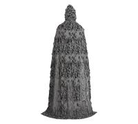 Abito con cappuccio Cloak - abito da cosplay rinascimentale grigio, costume medievale gotico | Pezzo di abbigliamento fantastico drammatico leggero elegante per la mascherata delle vacanze al th