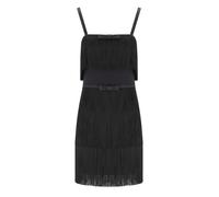 ABITO CON FRANGE NERO ELISABETTA FRANCHI 38 IT