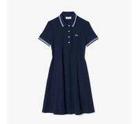 Abito corto a polo, svasato a maniche corte Blu 42 (IT) - 38 (FR) Tinta unita