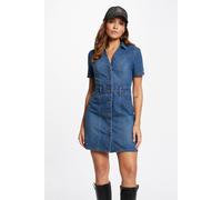 Morgan De Toi Blue Cotton Midi Dress - IT36|XXS