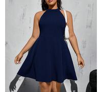 Abito corto nero senza maniche, vita comoda e casual, adatto per la primavera e l'estate, stile Y2K, abbigliamento casual, uscite, crociere, curvy, abito carino, abito da cerimonia, ritorno a scuola 0