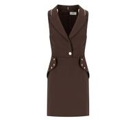 ABITO CUT-OUT COFFEE ELISABETTA FRANCHI 40 IT