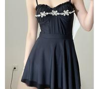 Abito Da Bagno Donna Ragazza Costume Da Bagno Moda Ruffles Carino Retro Floreale