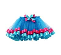 Abito da balletto da bambina, in tulle, per bambini, da principessa, da balletto, a 3 strati, in tulle scintillante, per spettacoli scolastici, rockabilly, B01 celeste, 5-8 anni