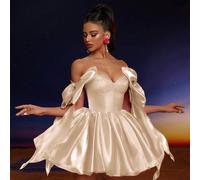 Abito da ballo di design elegante con fiocco decorativo, adatto per balli formali, lauree, rientri a casa, feste ed eventi, abito da festa, abito da invitato a matrimonio, abito da ballo L,M,S,XL,XSCo