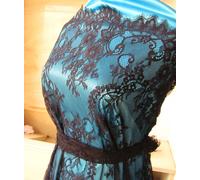 Abito Da Ballo In Pizzo Chantilly Con Fiori Per Costume Da Sposa E Sera In Tulle