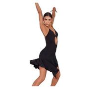 Abito Da Ballo Latino 3 colori abiti da ballo latino professionali sexy vestito da ballo latino con ritaglio for le donne costume da ballo samba chacha rumba Danze Latine Adulto Abito Competizione(Bla