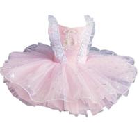 Abito da ballo per bambina tutù e ricami floreali gonna per gare di danza | Costume da principessa ballerina, ideale per feste di compleanno o spettacoli di danza.