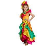 Abito da Ballo per Bambine con Fiori Colorati,Vestito di Halloween, Costume da Carnevale per Bambini, Gonna festa di Halloween, vestito cosplay spettacoli teatrali,Lusso Eleganti (Multicolour, M)