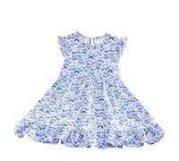 Abito da Bambina 5-13 Anni Vestito Ragazza Cotone Elegante Vestiti Eleganti Ragazze Con Scollo Rotondo Comodo Abiti Estate Traspiranti Per Casual Spiaggia Festa Vacanza Festivo in Vendita 2025