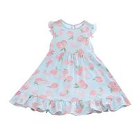 Abito da Bambina 5-13 Anni Vestito Ragazza Cotone Elegante Vestiti Eleganti Ragazze Con Scollo Rotondo Comodo Abiti Estate Traspiranti Per Casual Spiaggia Festa Vacanza Festivo in Vendita 2025