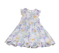 Abito da Bambina 5-13 Anni Vestito Ragazza Cotone Elegante Vestiti Eleganti Ragazze Con Scollo Rotondo Comodo Abiti Estate Traspiranti Per Casual Spiaggia Festa Vacanza Festivo in Vendita 2025