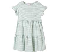 vidaXL Abito da Bambina con Maniche a Volant Menta 116