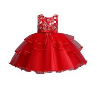 Abito da Bambina Elegante Abito da Festa con Sfumatura con Paillette, Linea Ad A, in Chiffon Lunghe Look Raffinato Casual E Kawaii Dress Bambina Ragazze in età Prescolare per Cerimonie Compleanni